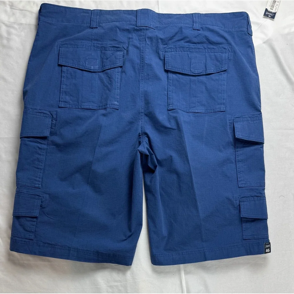 Roundtree & Yorke Casuals Big Man Blue Cargo Shorts 46 Ripstop